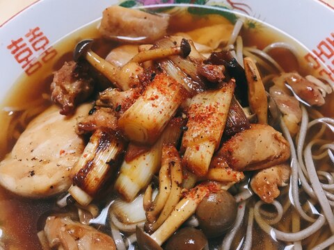 照り焼きチキン蕎麦